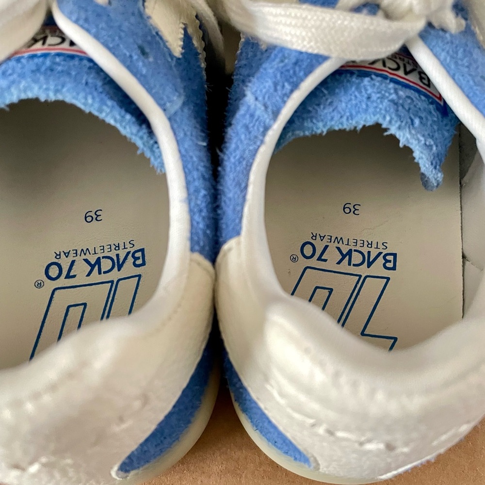Back 70 Boston 2505 Sneakers Blue Suede Women’s Size 39 - Picture 6 of 8
